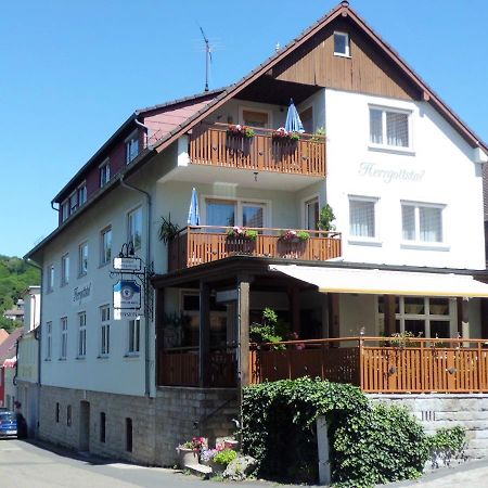 Restaurant - Pension Herrgottstal Creglingen Exterior photo